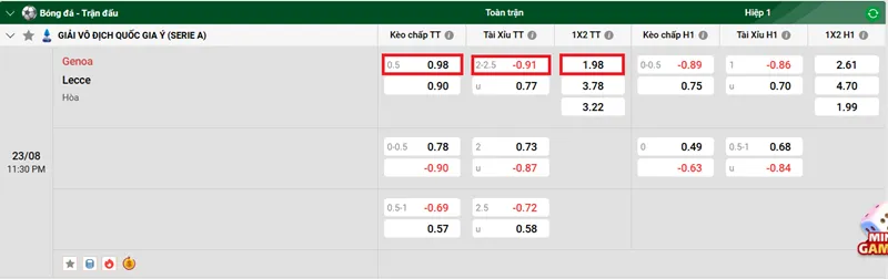 Nhận định bóng đá trận đấu Genoa vs Lecce uk88