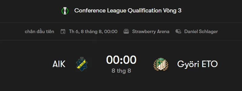 Nhận định bóng đá trận đấu giữa AIK Solna vs Gyori ETO FC uk88