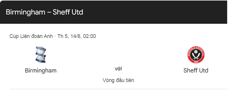 Nhận định bóng đá trận đấu giữa Birmingham vs Sheffield United uk88