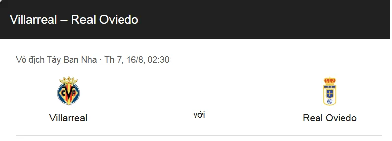 Nhận định bóng đá trận đấu giữa Villarreal vs Real Oviedo uk88