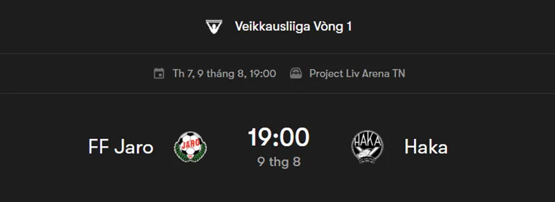 Nhận định chi tiết trận đấu FF Jaro vs Haka uk88