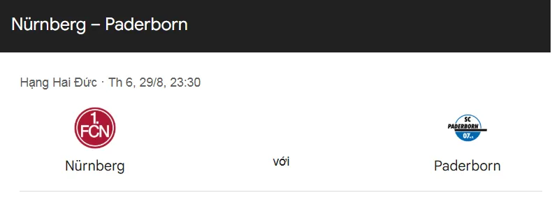 Nhận định chi tiết trận đấu Nurnberg vs Paderborn uk88