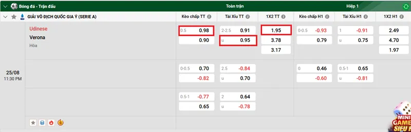 Nhận định, phân tích trận đấu Udinese vs Verona uk88