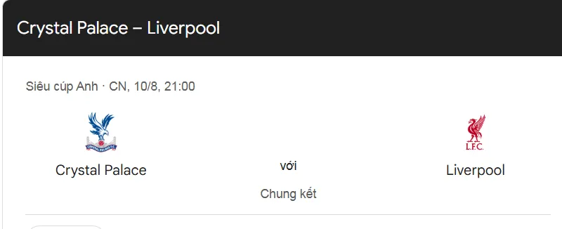 Nhận định trận đấu Crystal Palace vs Liverpool uk88