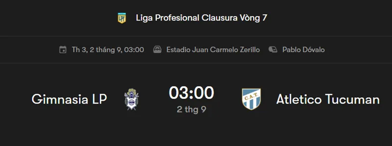 Nhận định trấn đấu Gimnasia LP vs Atletico Tucuman uk88