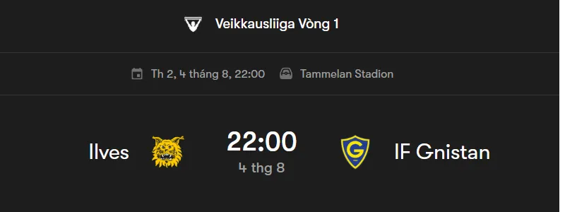 Nhận định trận đấu giữa FC Ilves và Gnistan uk88