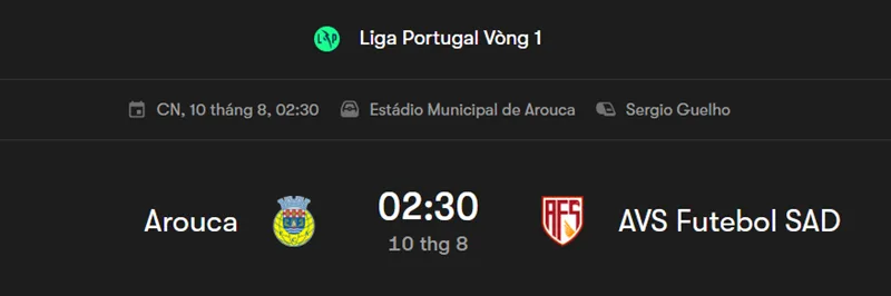 Phân tích chi tiết và tip kèo bóng đá FC Arouca vs AVS uk88