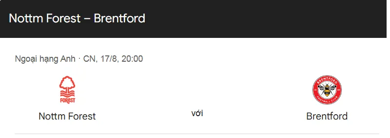 Tip Kèo Bóng Đá Nottingham Forest vs Brentford uk88