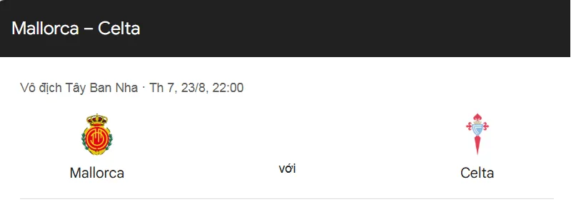 Tip Kèo Bóng Đá Trận Mallorca vs Celta Vigo uk88