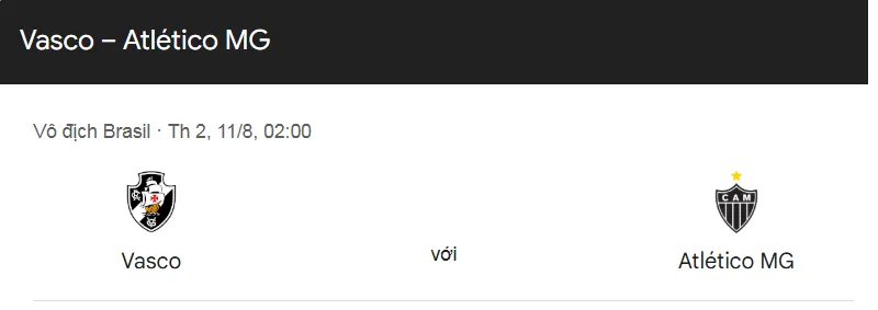 Tip Kèo Bóng Đá Vasco da Gama vs Atletico Mineiro uk88