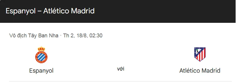 Tip Nhận định, dự đoán và soi kèo trận Espanyol vs Atletico Madrid uk88