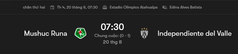 Tip Nhận định tổng quan Mushuc Runa vs Independiente del Valle uk88