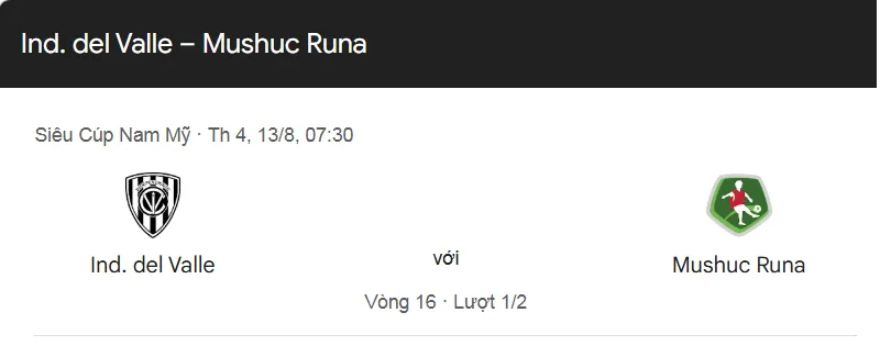 Tip kèo bóng đá trận Independiente Del Valle vs Mushuc Runa uk88