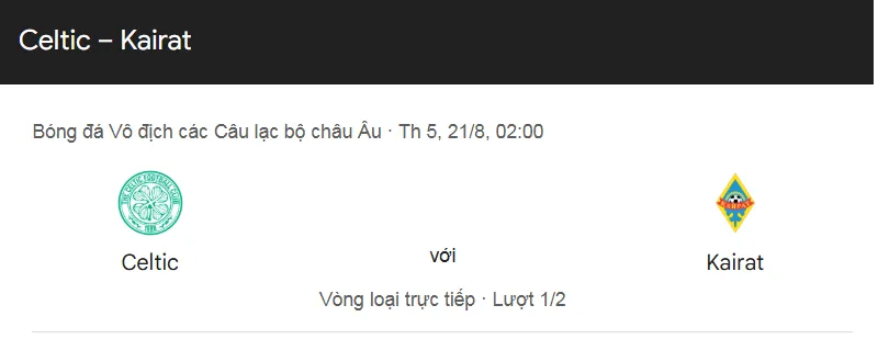 Tips Dự Đoán Trận Đấu Giữa Celtic vs Kairat Almaty uk88