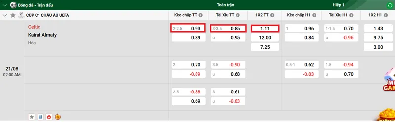 Tips Dự Đoán Trận Đấu Giữa Celtic vs Kairat Almaty uk88