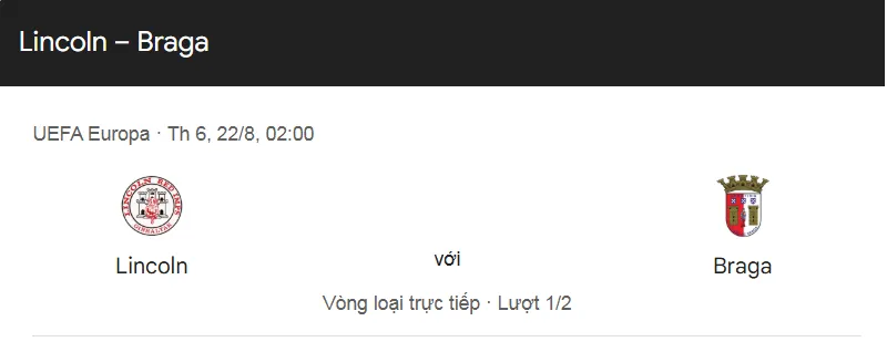 Tips bóng đá trận đấu giữa Lincoln Red Imps vs Sporting Braga uk88