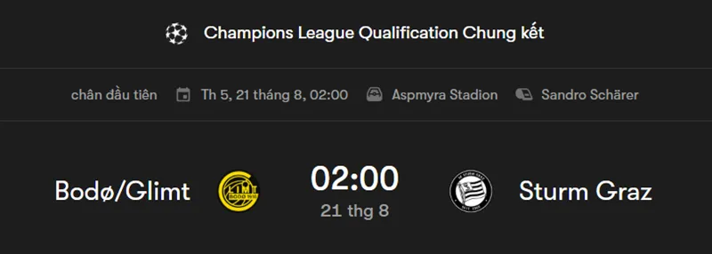 Tips phân tích chi tiết trận đấu giữa Bodo Glimt vs Sturm Graz uk88