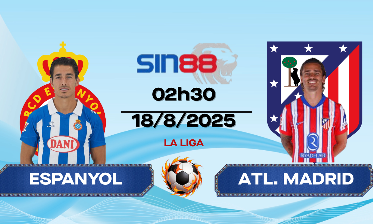 Soi kèo bóng đá Espanyol - Atl. Madrid 02h30 ngày 18/08/2025 - La Liga