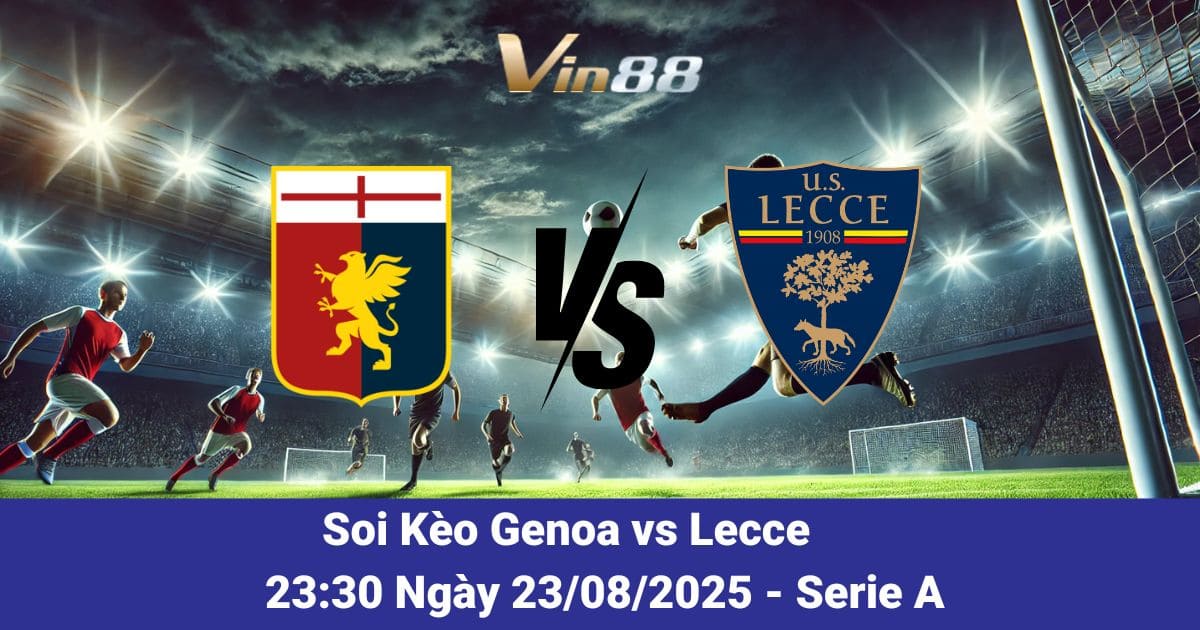 Soi kèo trận đấu giữa Genoa vs Lecce ngày 23/08/2025