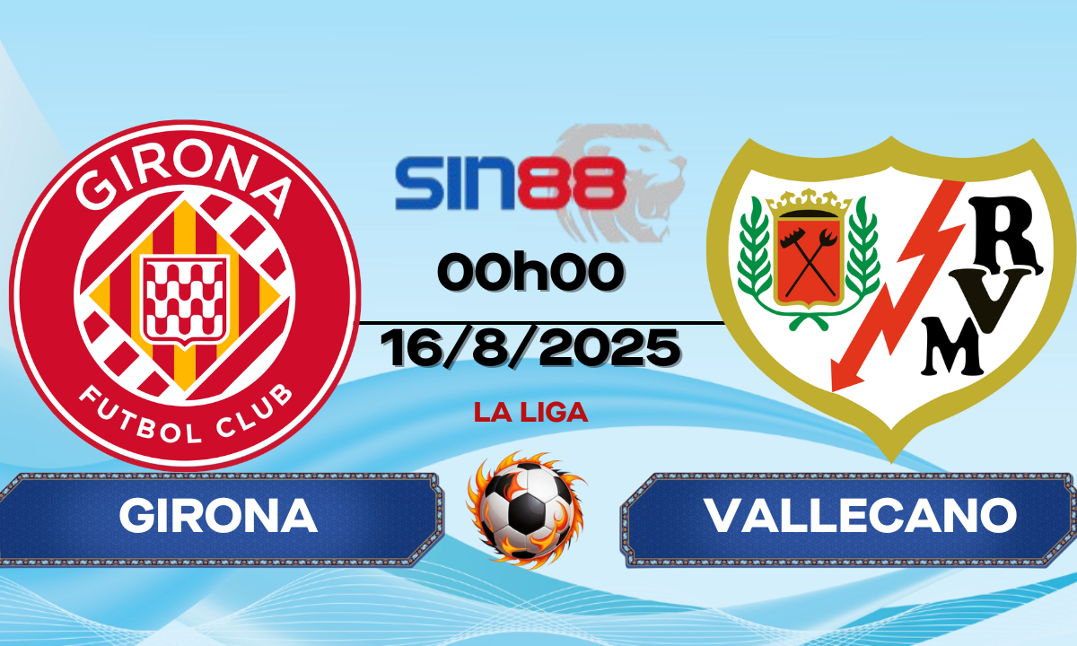 Soi kèo bóng đá Girona - Rayo Vallecano 00h00 ngày 16/08/2025 - La Liga