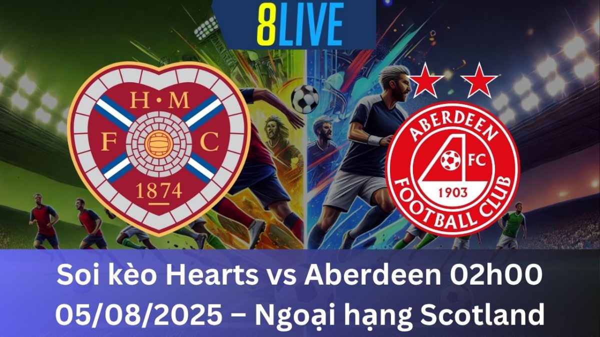 Soi kèo Hearts vs Aberdeen 02h00 05/08/2025 – Ngoại hạng Scotland