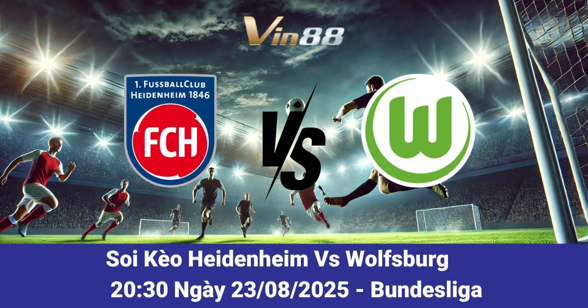 Soi kèo trận đấu giữa Heidenheim Vs Wolfsburg ngày 23/08/2025
