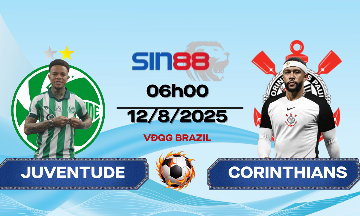 Soi kèo bóng đá Juventude - Corinthians 06h00 ngày 12/08/2025 - VĐQG Brazil
