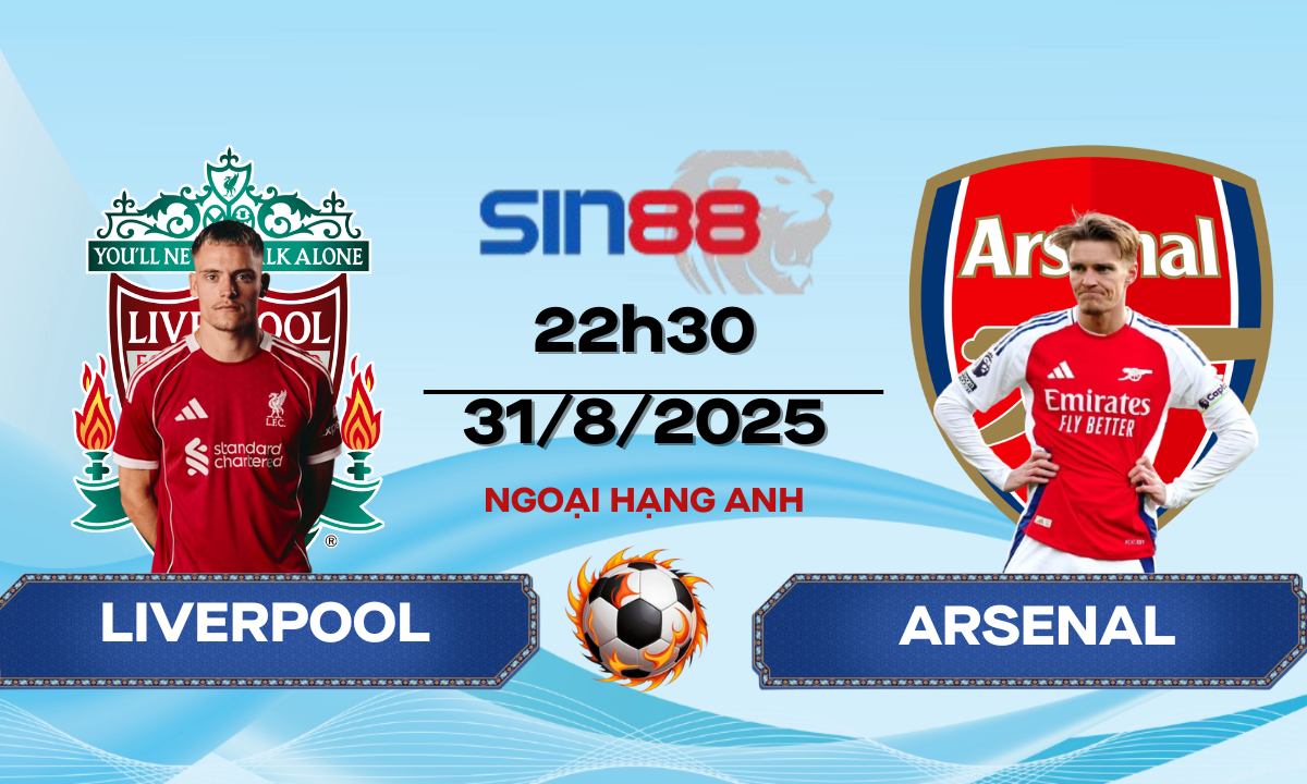 Soi kèo bóng đá Liverpool - Arsenal 22h30 ngày 31/08/2025 - Ngoại hạng Anh