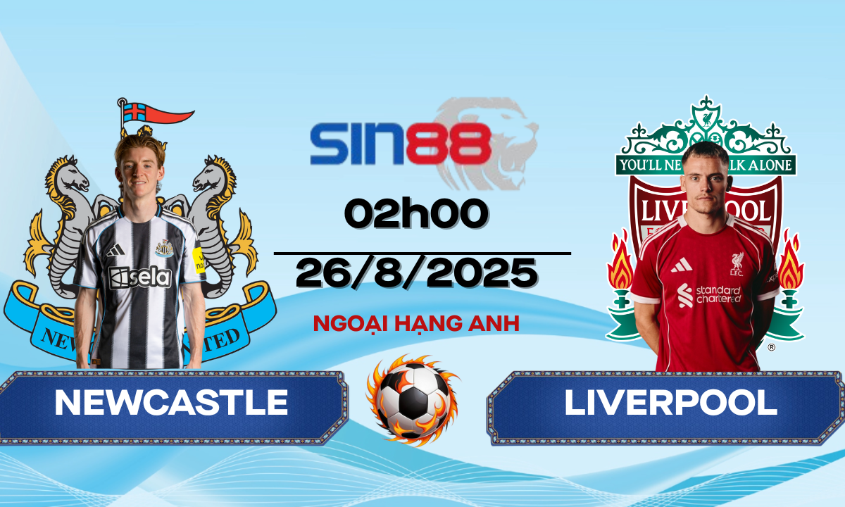Soi kèo bóng đá Newcastle - Liverpool 02h00 ngày 26/08/2025 - Ngoại hạng Anh
