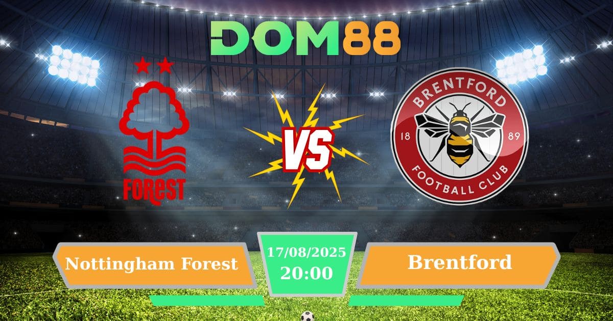 Soi kèo trận đấu giữa Nottingham Forest Vs Brentford ngày 17/08/2025