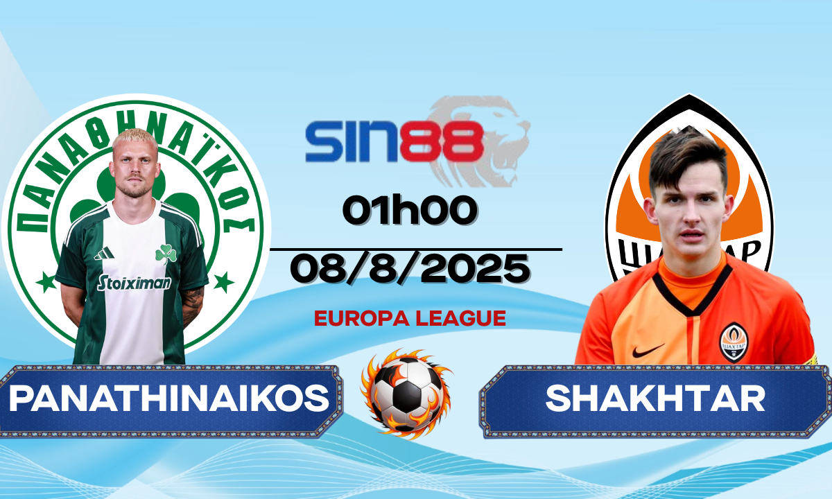 Soi kèo bóng đá Panathinaikos - Shakhtar Donetsk 01h00 ngày 08/08/2025 - VL Europa League