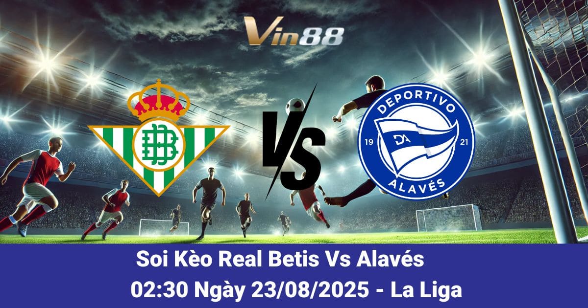Soi kèo trận đấu giữa Real Betis Vs Alavés ngày 23/08/2025