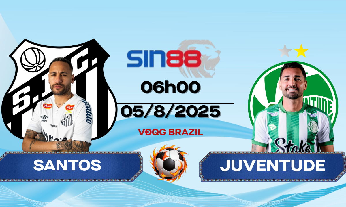 Soi kèo bóng đá bóng đá Santos - Juventude 06h00 ngày 05/08/2025 - VĐQG Brazil