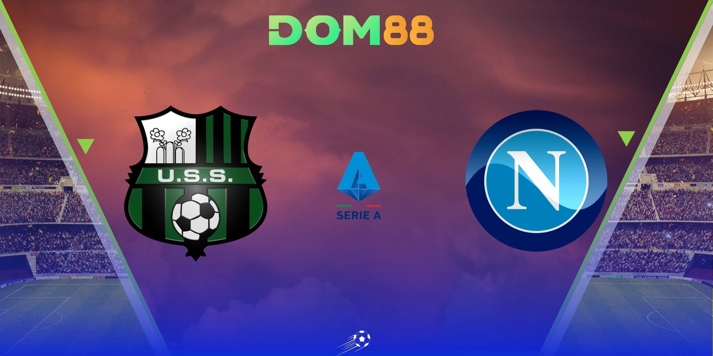 Sassuolo vs Napoli diễn ra lúc 23h30 ngày 23/08 trên sân Mapei Stadium