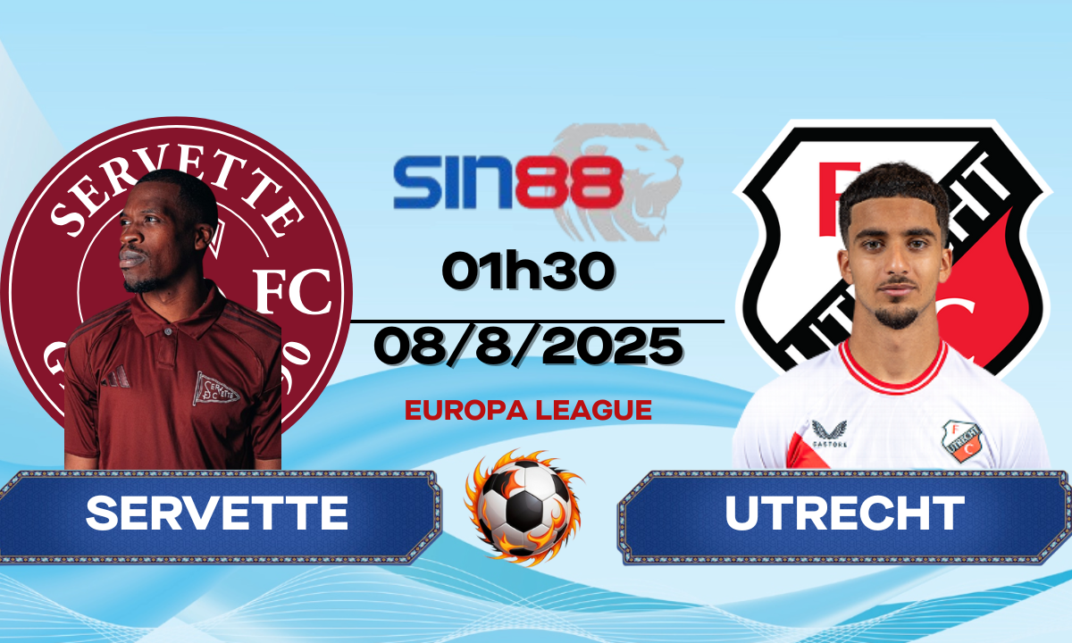 Soi kèo bóng đá Servette - Utrecht 01h30 ngày 08/08/2025 - VL Europa League