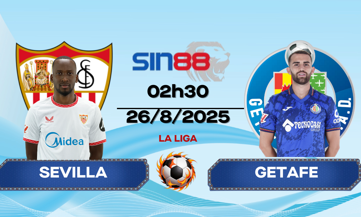 Soi kèo bóng đá Sevilla - Getafe 02h30 ngày 26/08/2025 - La Liga
