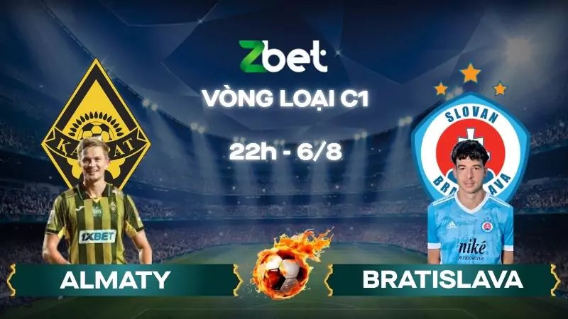 Nhận định soi kèo Almaty vs Bratislava - 22h00 06/08/2025 - Vòng loại C1