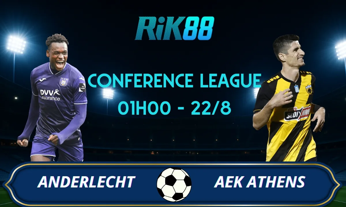 Soi kèo Anderlecht vs AEK Athens - 01h00 ngày 22/08/2025 - Conference League