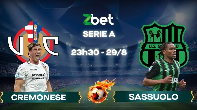 Nhận định soi kèo Cremonese vs Sassuolo - 23h30 29/08/2025 - Serie A