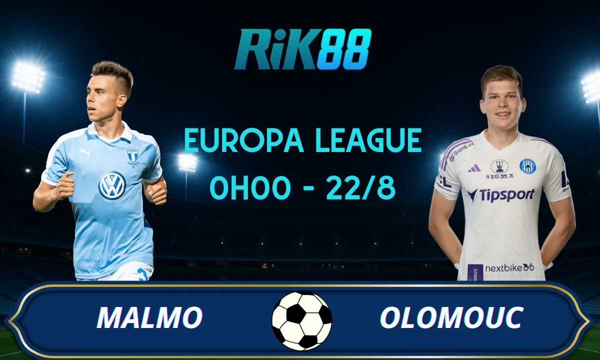 Soi kèo Malmo vs Olomouc - 0h00 ngày 22/08/2025 - VL Europa League