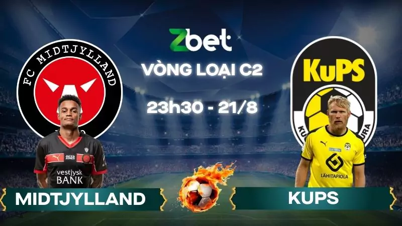 Nhận định soi kèo Midtjylland vs KuPS - 23h30 21/08/2025 - Vòng loại C2