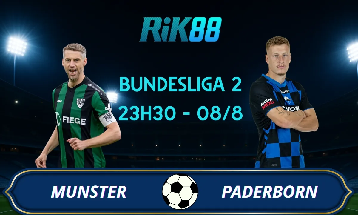 Soi kèo Munster vs Paderborn - 23h30 ngày 08/08/2025 - Bundesliga 2