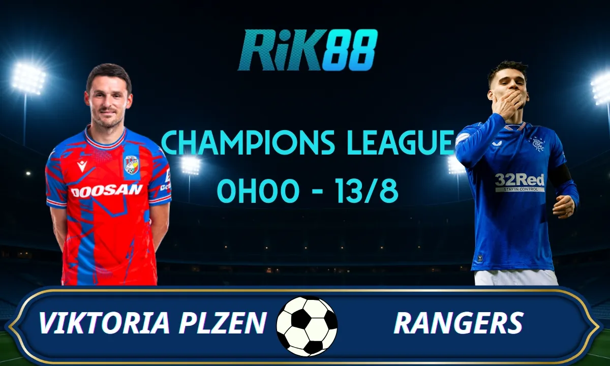 Soi kèo Viktoria Plzen vs Rangers - 0h00 ngày 13/08/2025 - VL Champions League