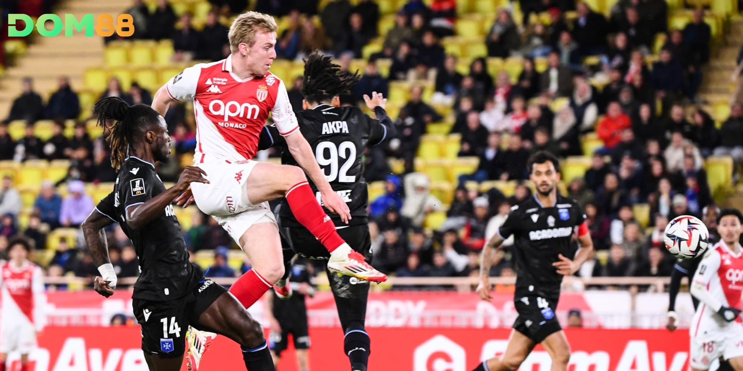 Sức ép tấn công của Monaco khó để Auxerre đứng vững trong 90 phút