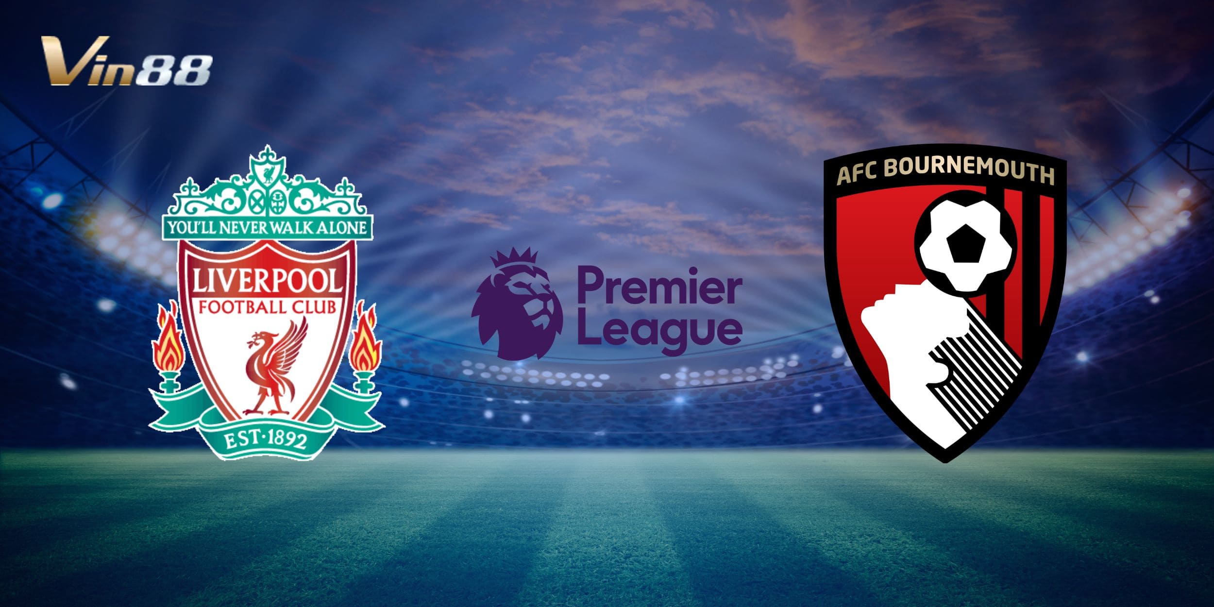 Toàn cảnh sân Anfield trước cuộc chạm trán giữa Liverpool và Bournemouth