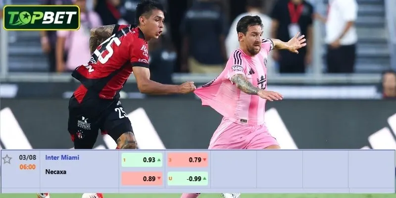 Tỷ lệ kèo chi tiết cho trận đấu Inter Miami CF Vs Necaxa 