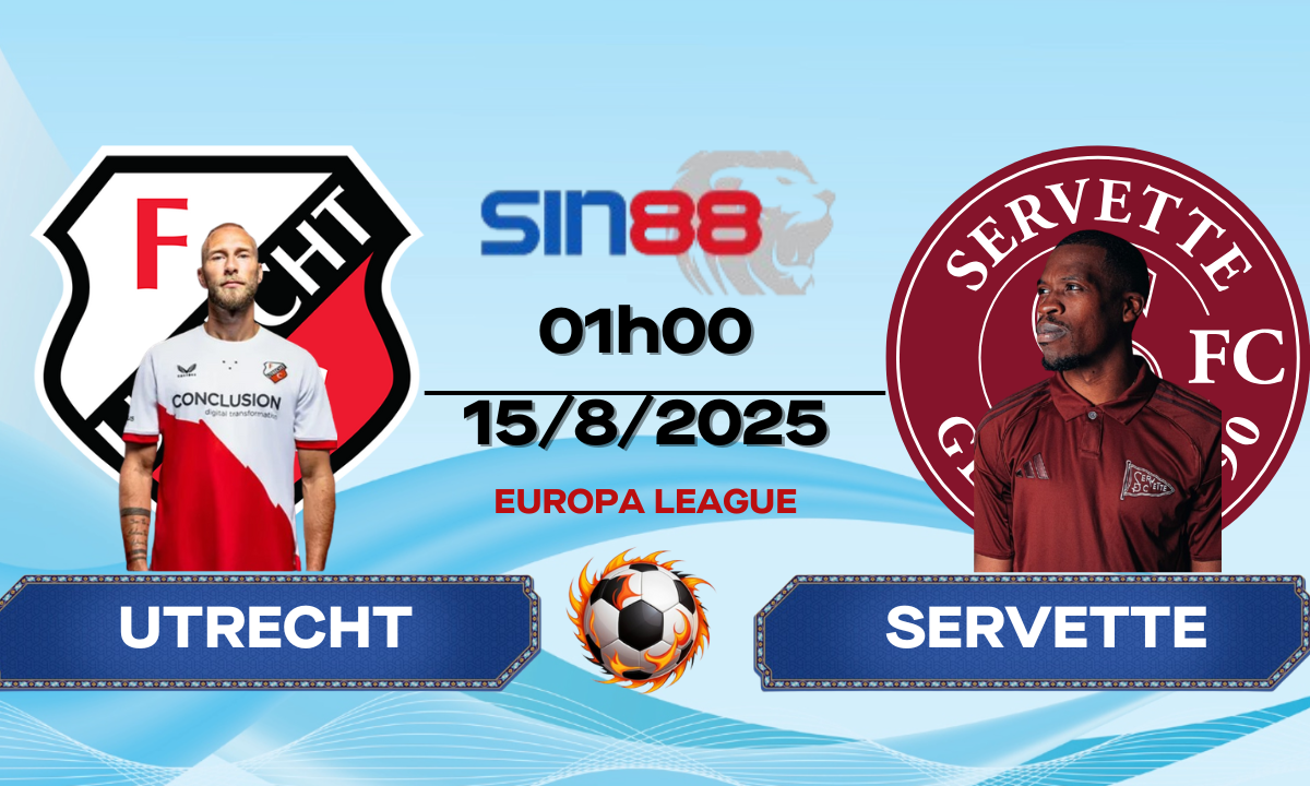 Soi kèo bóng đá Utrecht - Servette 01h00 ngày 15/08/2025 - Europa League