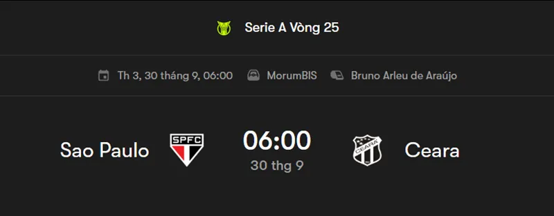 Nhận Định Bóng Đá Sao Paulo SP vs Ceara CE uk88
