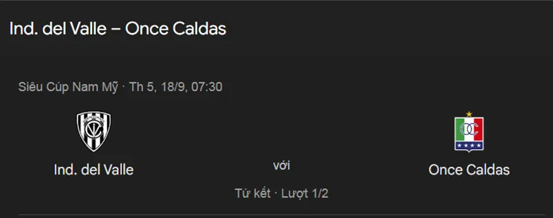 Nhận định bóng đá trận Independiente Del Valle vs Once Caldas uk88