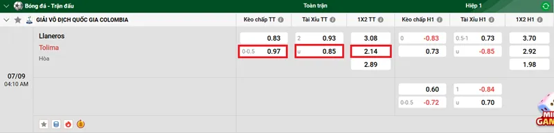 Nhận định bóng đá trận Llaneros vs Tolima uk88